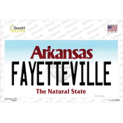 Smart Blonde LP-10028s Fayetteville Arkansas Novelty Rectangle Decal Sticker 
