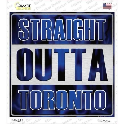 Smart Blonde SQ-218s Straight Outta Toronto Novelty Square Decal Sticker 