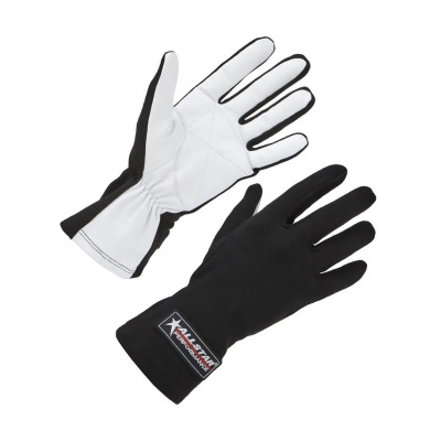 Allstar Performance ALL910011 Non-SFI Single Layer Racing Gloves, Black - Small 