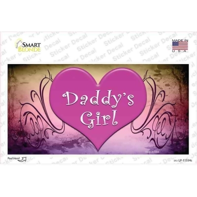 Smart Blonde LP-11534s Daddys Girl Novelty Rectangle Decal Sticker 