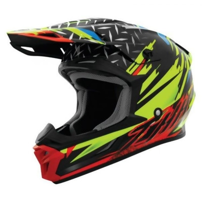 T710X Assault MX Offroad Helmet 646197 T710X Assault MX Offroad Helmet, Yellow & Red - 2XL 