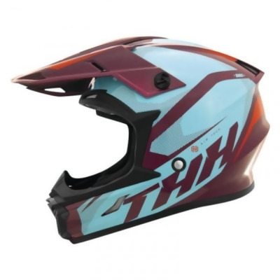 T710X Airtech Helmet 647851 T710X Airtech Helmet, Burgundy & Blue - Medium 