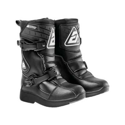 Answer 446171 Peewee Kids MX Offroad Boots, Black - Size 12 