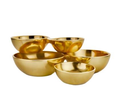 Godinger 50545 Small Cluster Bowl, Gold 