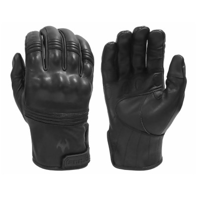 Damascus DM-ATX96SM All-Leather Gloves with Knuckle Armor for Men, Black - Small 
