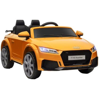 212 Main 370-079V80YL 6V Kids Electric Ride-On Car, Licensed Audi TT RS with Seat, Remote Control, Horn & Music & MP3 for Kids 3-6 Years Old, Yellow
