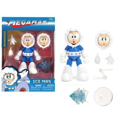Jada 34223 Ice Man 4 Moveable Figure with Accessories & Alternate Head & Hands Mega Man 1987 Video Game model 