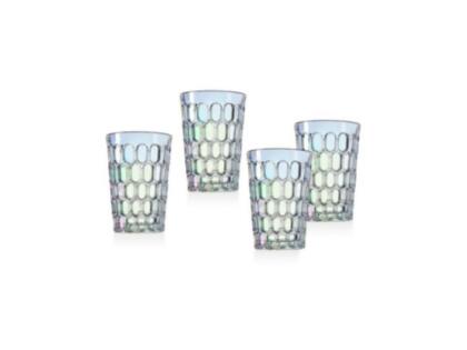 Godinger 44697 12 oz Crystal Rex Highball Glass, Clear - Set of 4 