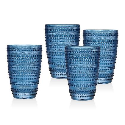 Godinger R11-48101 Lumina Blue Highball Glasses - Set of 4 