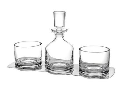 Godinger 99100 Metal Tray with Ceramic Bowls 