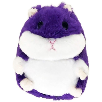 Petsport PS20483M Tiny Tots Fat Hamster Plush Dog Toys, Purple 