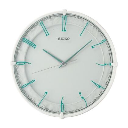 Seiko QXA811W 12.13 in. Wall Clock, White