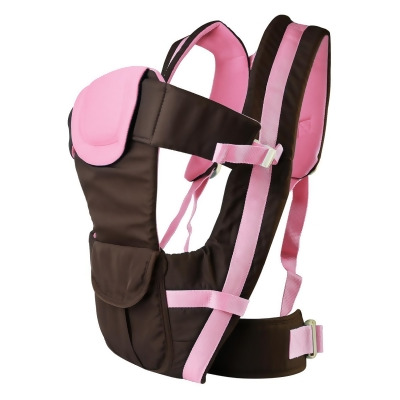 Fresh Fab Finds FFF-Pink-GPCT1241 Breathable Adjustable Wrap Sling Backpack Front Back Chest Infant Carrier Bag, Pink 