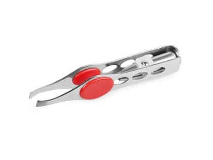 Fresh Fab Finds FFF-GPCT561 LED Stainless Steel Make Up Tweezer with LED Light Rubber Finger Pads Eyebrow Tweezer for Eyebrow Eyelash Hair Removal