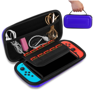 Fresh Fab Finds FFF-Blue-GPCT1199 Portable Carry Case for Nintendo Switch Console Protective Hard EVA Case Shell Pouch, Blue 