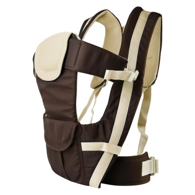 Fresh Fab Finds FFF-Khaki-GPCT1241 Breathable Adjustable Wrap Sling Backpack Front Back Chest Infant Carrier Bag, Khaki 