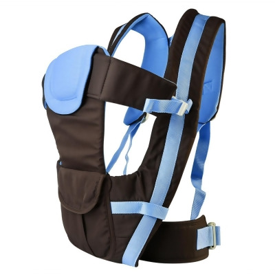 Fresh Fab Finds FFF-Blue-GPCT1241 Breathable Adjustable Wrap Sling Backpack Front Back Chest Infant Carrier Bag, Blue 