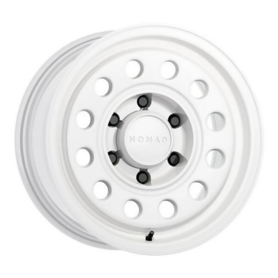 Nomad N501SA-78560-10 17 x 8.5 in. 6 x 139.7 mm Bolt Pattern, -10 mm Offset & 106.1 mm Bore N501SA Convoy Gloss White Wheel 