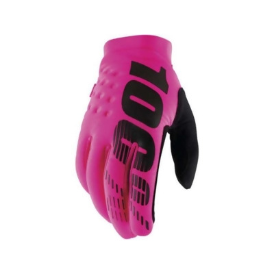 100 Percent 10016-493-13 Brisker Mens Cold-Weather Gloves, Neon Pink - Extra Large 