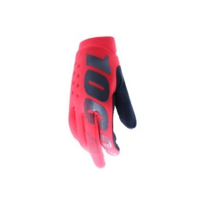100 Percent 10016-003-11 Brisker Glove, Red - Medium 
