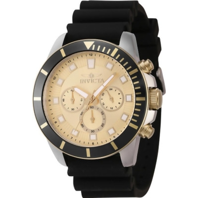 Invicta 46084 Pro Diver Quartz Chronograph Gold Dial Men Watch 