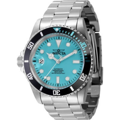 Invicta 44045 Pro Diver Automatic 3 Hand Turquoise Men Dial Watch 