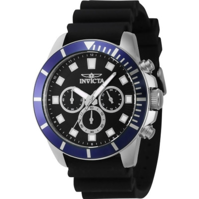 Invicta 46079 Pro Diver Quartz Chronograph Black Dial Men Watch 