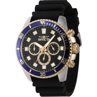 Invicta 46121 Pro Diver Quartz Chronograph Black Dial Men Watch 
