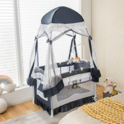 Total Tactic BE10018GR Convertible Bassinet with Removable Changing Table & Detachable Mesh Net, Gray 