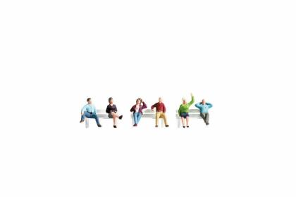 Noch NOC36540 N Scale Sitting People Figures 