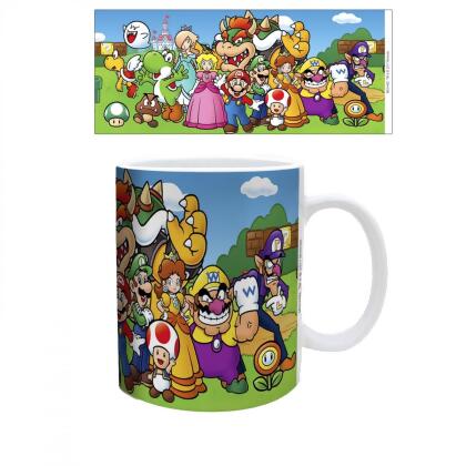 Super Mario Bros 872296 11 oz Super Mario Bros. Characters Ceramic Mug, White 