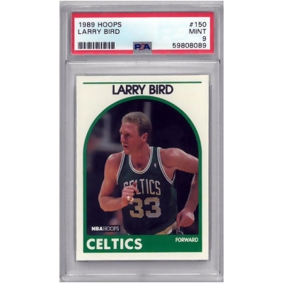 RDB Holdings & Consulting CTBL-038320 Larry Bird 1989-1990 NBA Hoops Card - No.150 PSA Graded 9 Mint - Boston Celtics 
