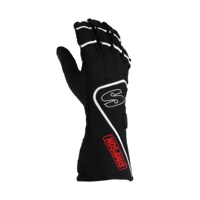Simpson SIM-DGZW DNA Racing Gloves, White & Black - 2XL 