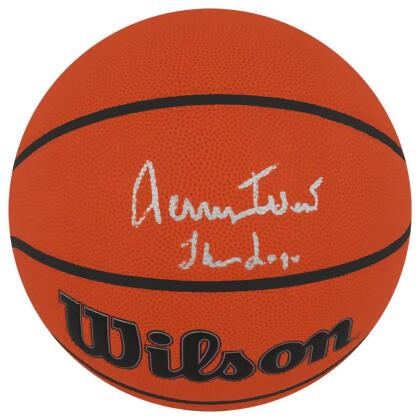 Schwartz Sports Memorabilia WESBSK210 Jerry West Signed Wilson Indoor & Outdoor NBA Basketball with The Logo Inscription
