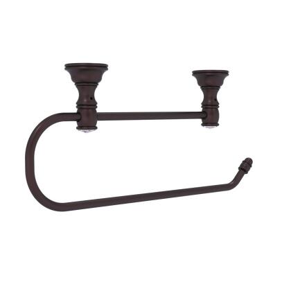 Allied Brass CC-25EC-ABZ Carolina Crystal Collection Under Cabinet Paper Towel Holder, Antique Bronze 