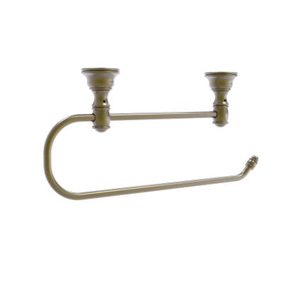 Allied Brass CL-25EC-ABR Carolina Collection Under Cabinet Paper Towel Holder, Antique Brass 