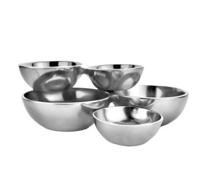Godinger 50546 Small Cluster Bowl, Silver 