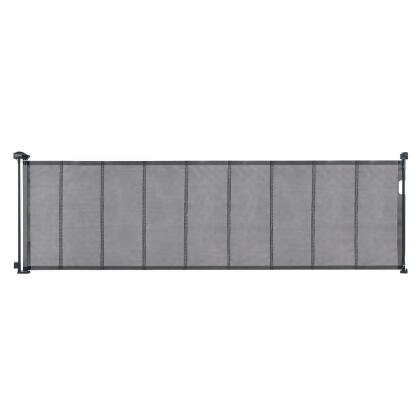 Vevor WZSSMHS110INNXTGJV0 34.2 in. Retractable Baby Gate, Tall Mesh Baby Gate, Extends up to 116.1 in. Wide Retractable Gate for Kids or Pets, Retractable Dog Gates, Black