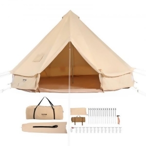 Vevor Fbzxzp6mmgbzrvt96v0 4 Seasons 6 m & 19.68 ft. Yurt Canvas Bell Tent for Camping with Stove Jack - All