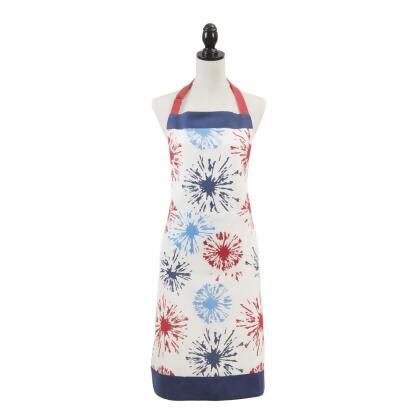 Saro Lifestyle 7401.M2436 24 x 36 in. Vibrant Sparks Kitchen Apron, Multi 