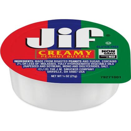 United Stationers Supply B3130845 Jif Creamy Peanut Butter Cups - Pack of 200 