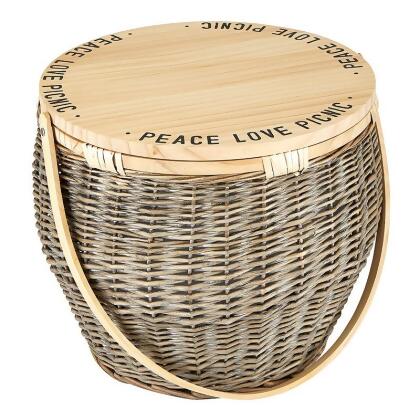Creative Brands p2132 Picnic Basket - Peace Love Picnic 