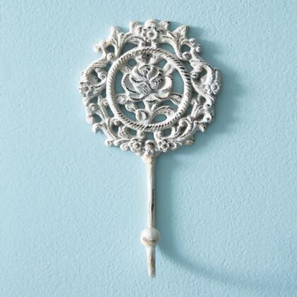 CTW Home Collection 370975 Vintage Rose Filigree Hook - Box of 2 