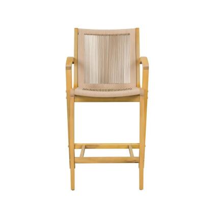 Boraam Industries 80329 Luca Tan Rope Bar Stool, Honeycomb 