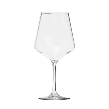 HomeRoots 521127 Tritan Plastic Stemmed All Purpose Wine Glasses, Clear - Set of 4 