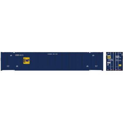 Atlas Track ATL50005946 53 ft. No.1 N Scale Jindo & CIMC EMP Containers EX-FEC Set 