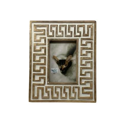 Metrotex Designs 12025 4 x 6 in. Athens Picture Frame - White Wash 