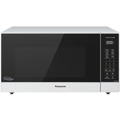 Panasonic NN-SN74PW 1.6 cu ft. 1250W White Body & Door 5 Button Panel Child Lock Microwave