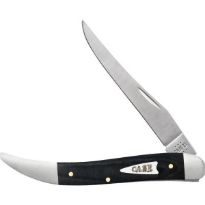 Case Cutlery C27819 4.25 in. Medium Toothpick Black Micarta Stainless Pocket Knife - All