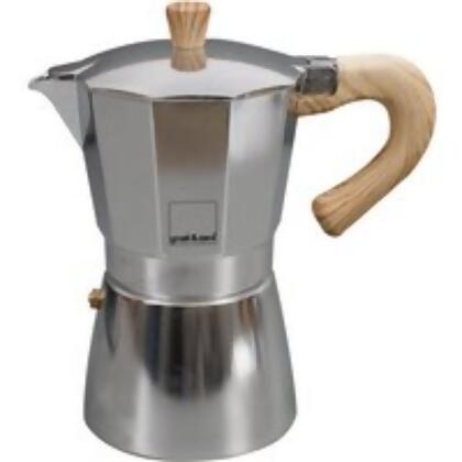 Gnali & Zani V702-9 9 Cup Espresso Maker with Induction Bottom, Light Blue 